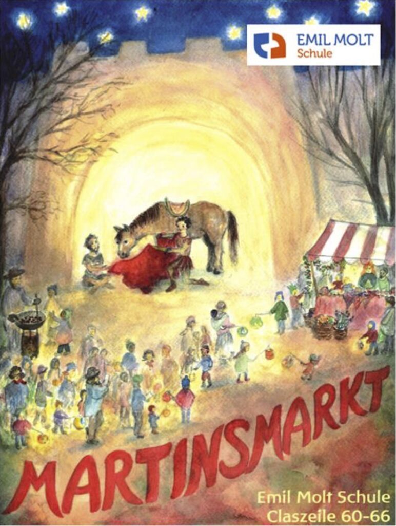 Plakat Martinsmarkt Emil Molt Schule